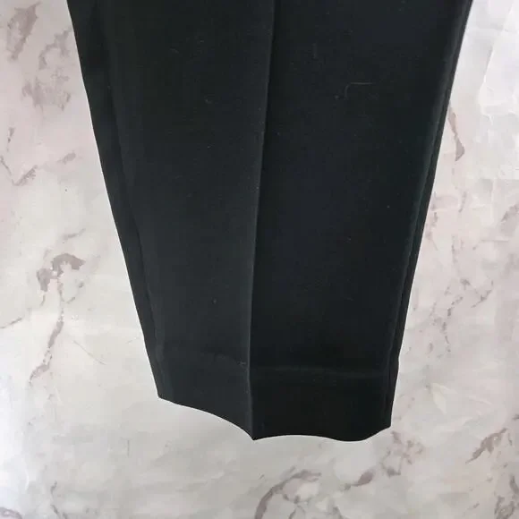 & Other Stories Pants Womens 6 Black High Rise Straight Leg Crop Ankle